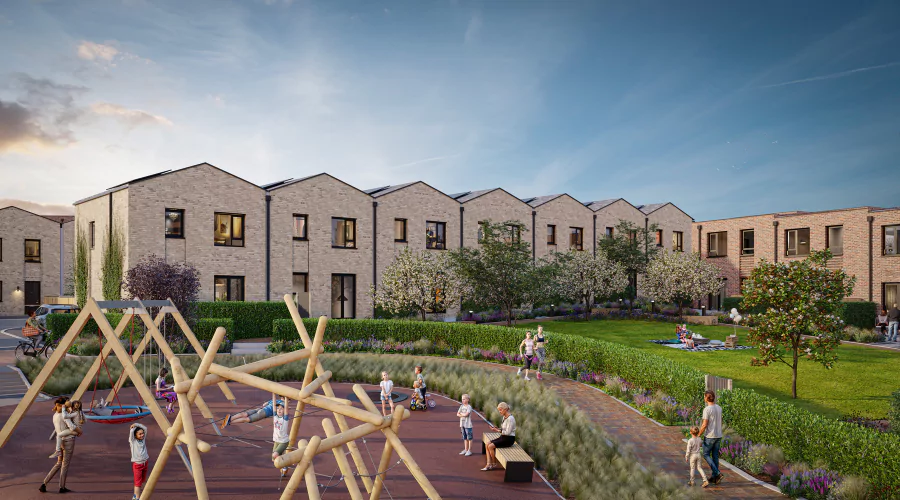 Street Scene of The Heritage District at Brabazon.