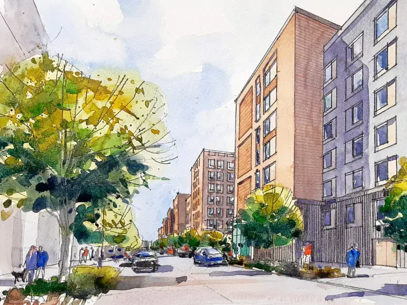 Drawing of student accomodation