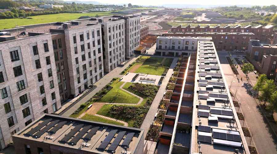 View across The Resident's Garden at Brabazon.