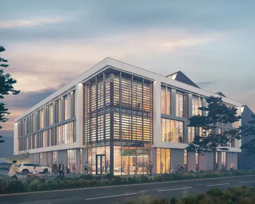 Image of a large industrial lease building