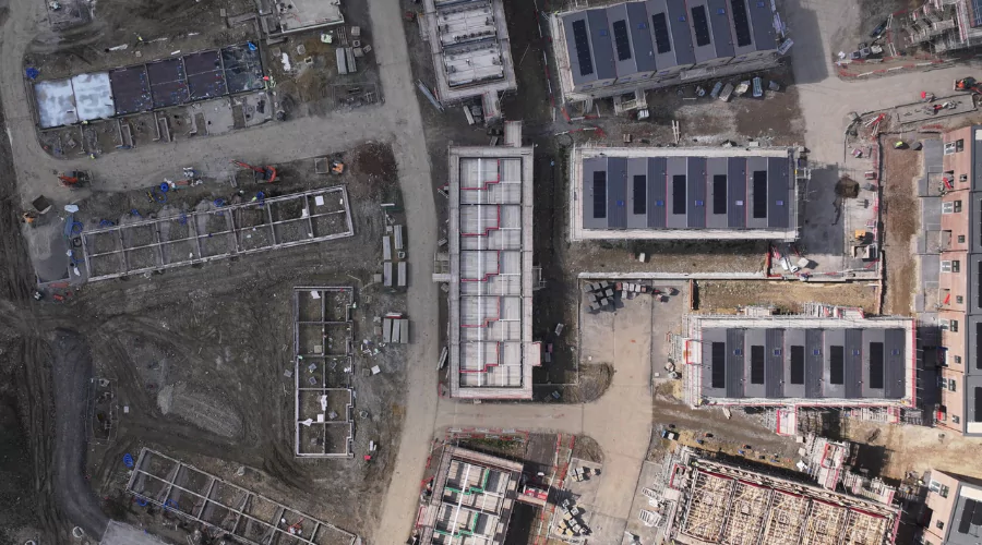 Construction site at The Heritage District.